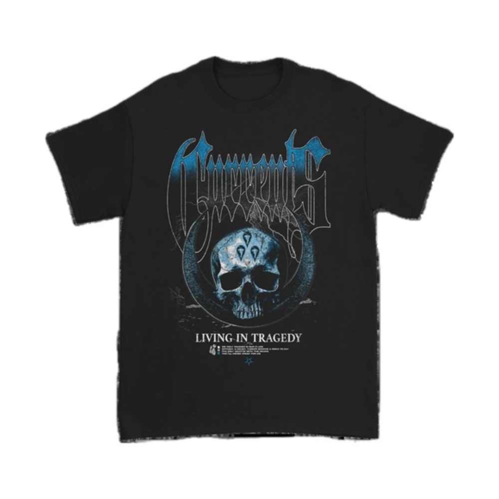 Currents “Living in Tragedy” Tshirt in Black